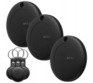 MiLi MiTag Czarny 3szt + etui Czarny
