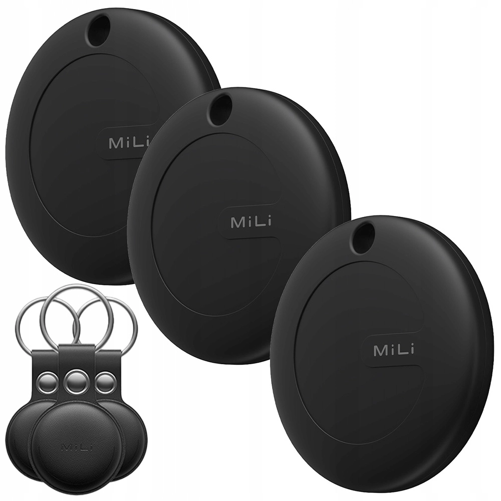 Lokalizator MiLi MiTag Czarny 3szt + etui Czarny