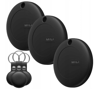 Lokalizator MiLi MiTag Czarny 3szt + etui Czarny