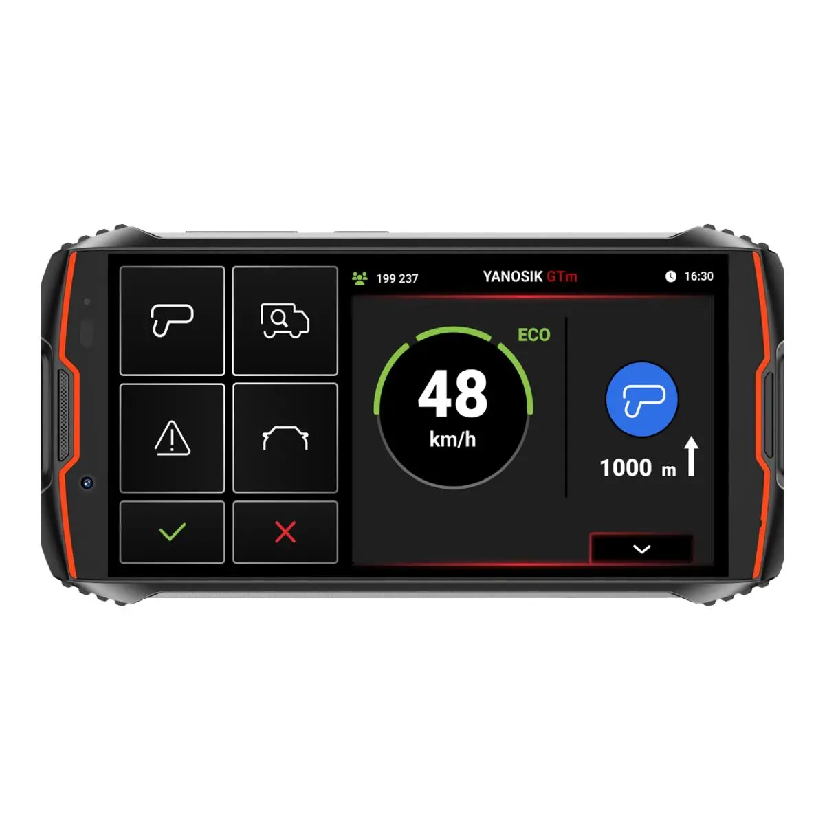 Komunikator drogowy YANBOX Yanosik GTm z dotykowym ekranem + 2 lata abonamentu