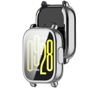 Nakładka na tarczę Bizon Felipe do Xiaomi Redmi Watch 5 Active srebrny