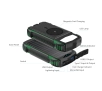 Powerbank solarny 4smarts TitanPack Rugged UltiMag 20000mAh 20W Czarno-zielony