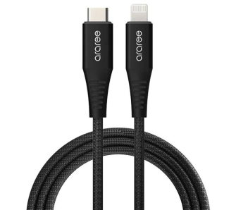 Kabel Araree USB-C do Lightning MFI FC 1m Czarny