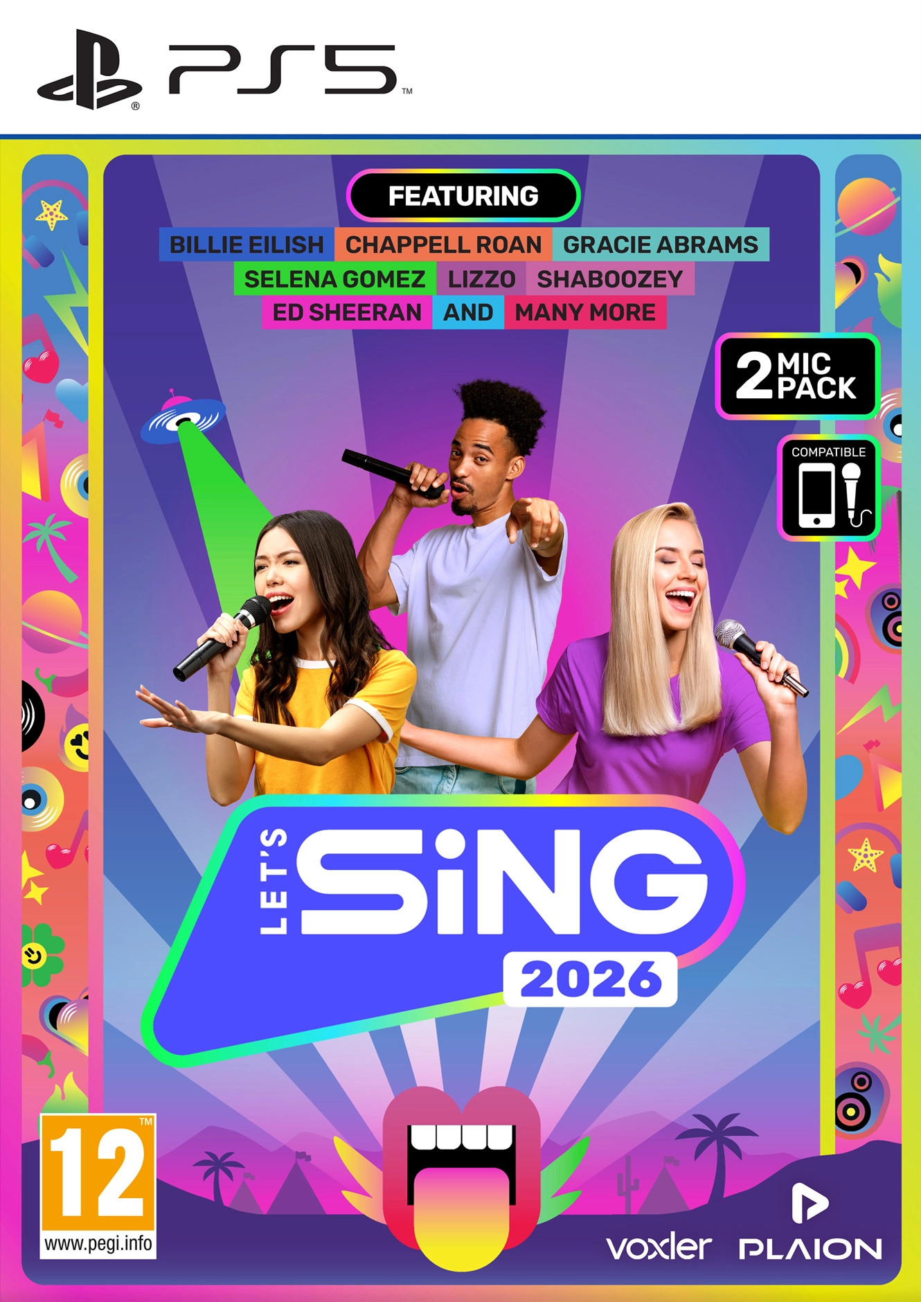 Let's Sing 2026 + 2 mikrofony Gra na PS5