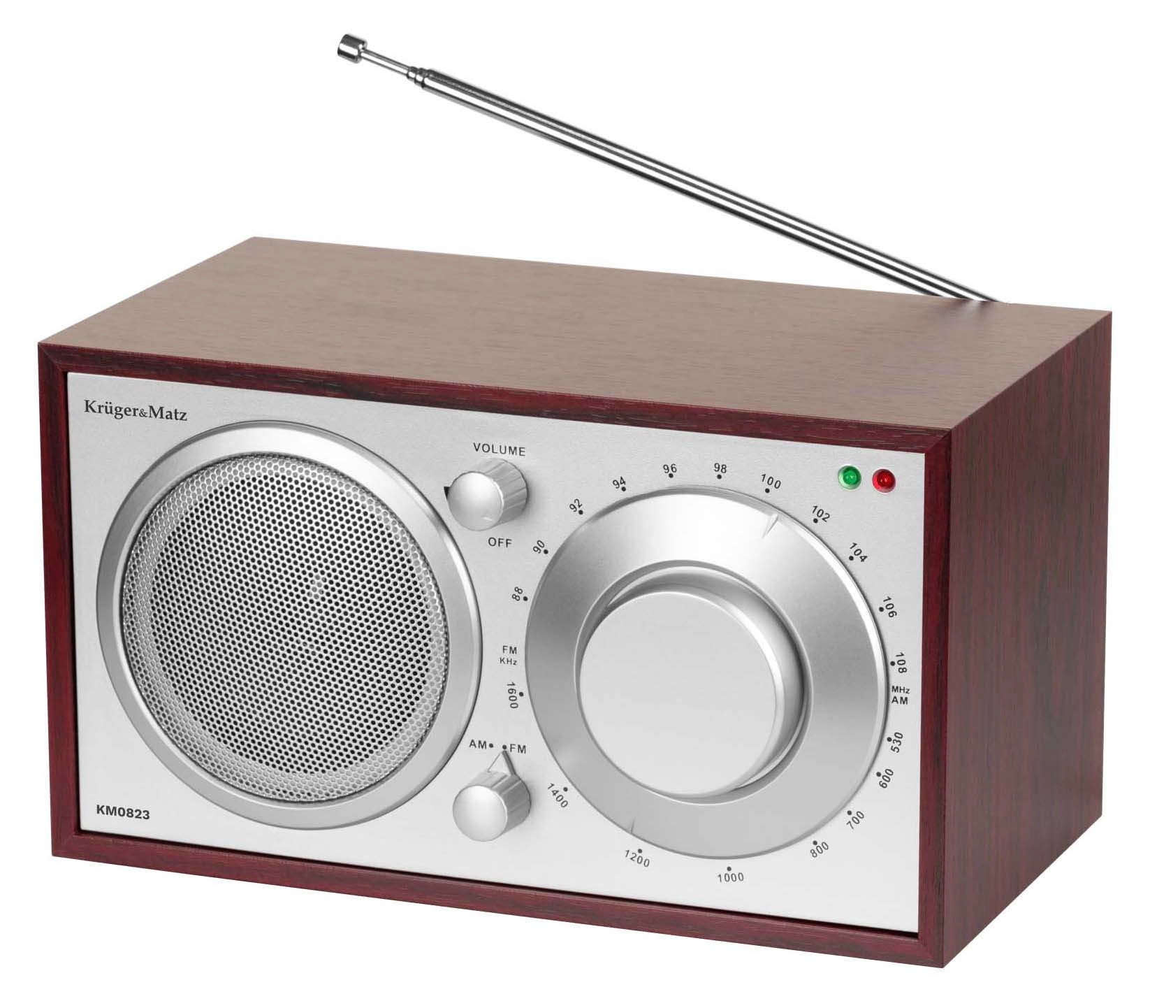 Radioodbiornik Kruger & Matz KM0823 FM Srebrny