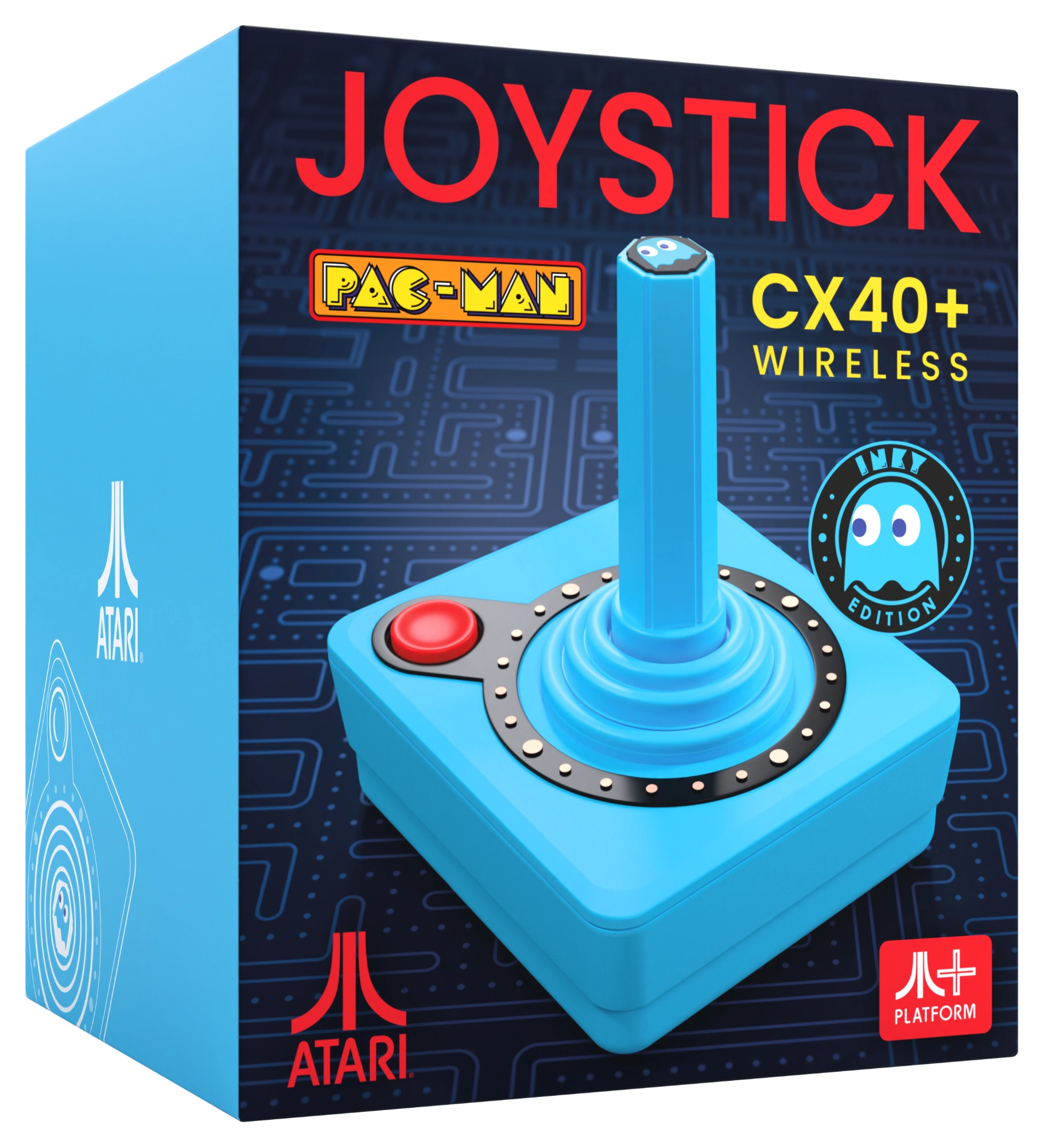 Joystick Atari CX40+ Pac-Man Edition do Atari 2600+ / 7800+ Bezprzewodowy Niebieski