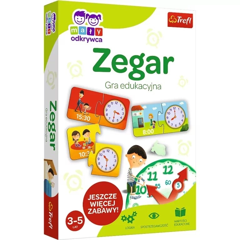 Gra karciana Zegar ABC Malucha