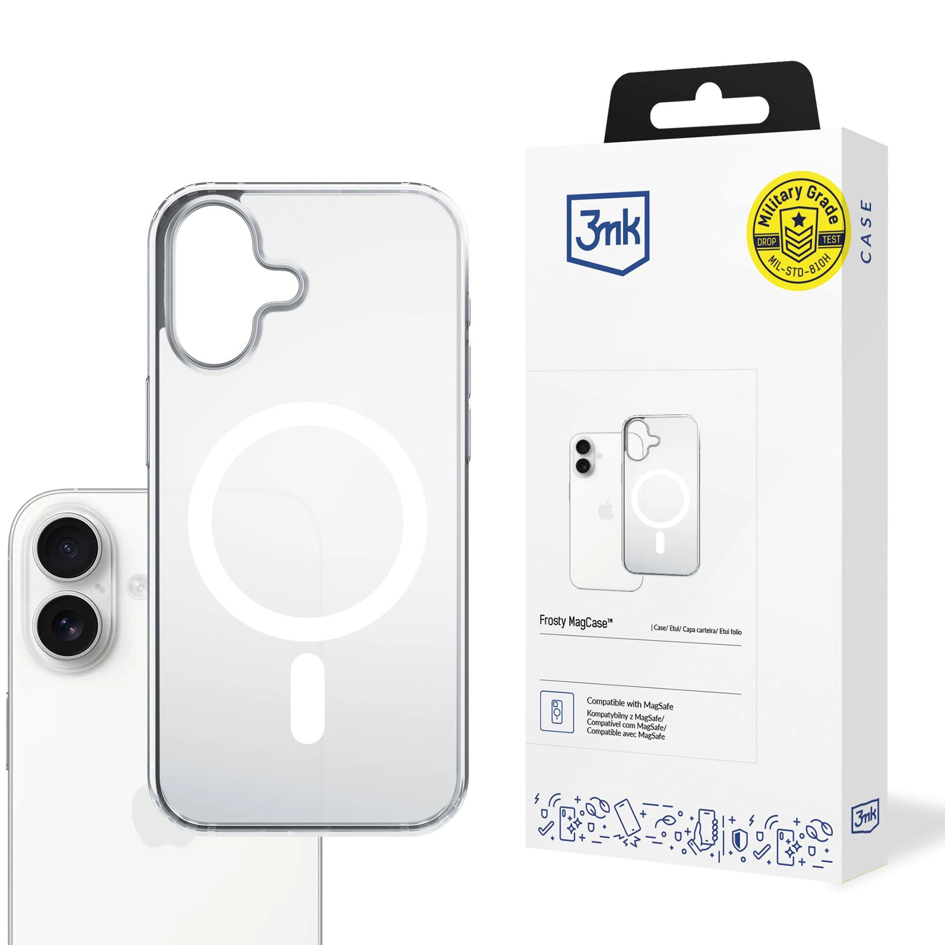 Etui 3mk Frosty MagCase White do Apple iPhone 17
