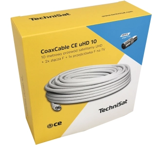 Kabel koncentryczny TechniSat 0010/7831 CoaxCable CE uHD 10m Biały