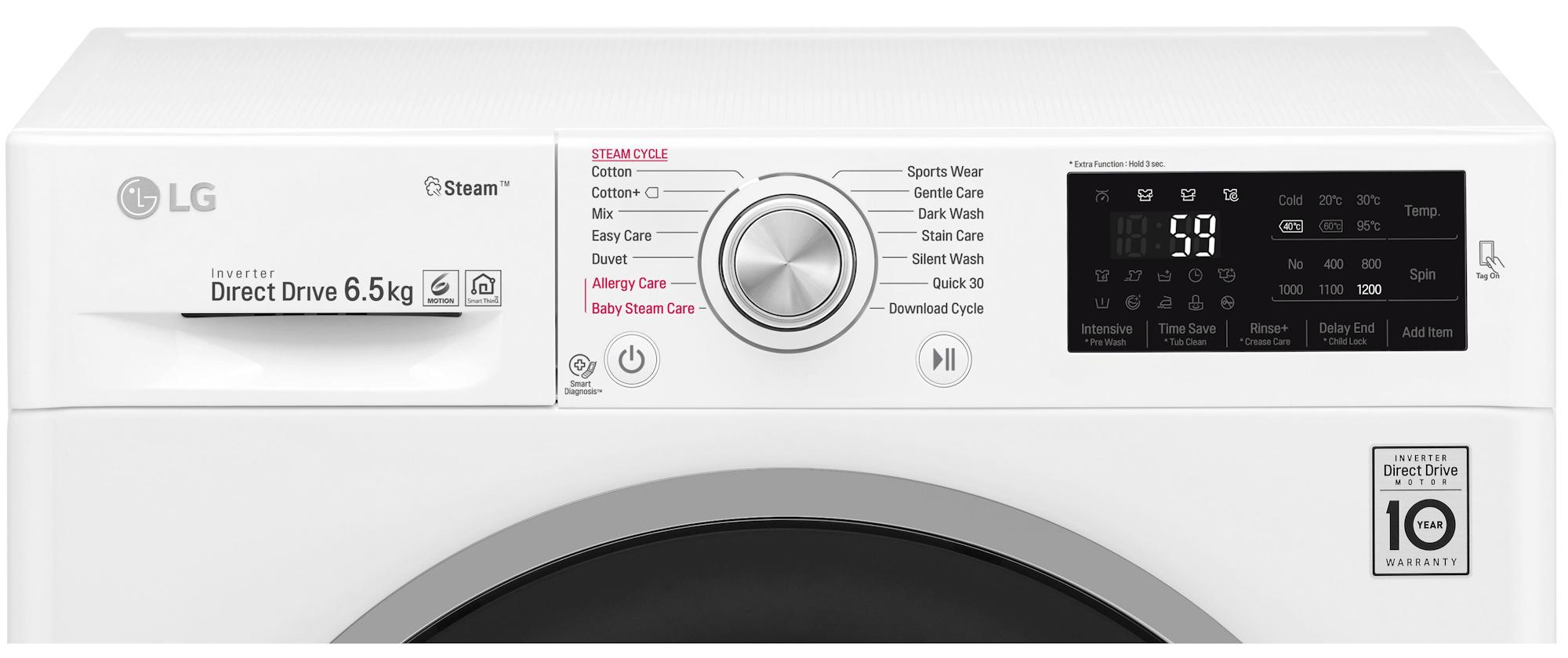 Pralka LG SteamSpa F2J6WY1W
