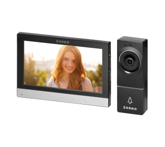 Wideodomofon Orno OR-VID-MD-1084/B Alerto 7" panel dotykowy Czarno-srebny