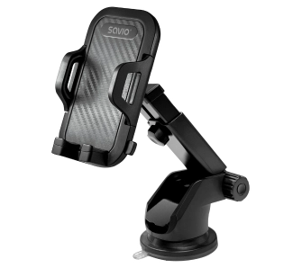 Uchwyt samochodowy Savio CH-04 na szybę Czarny