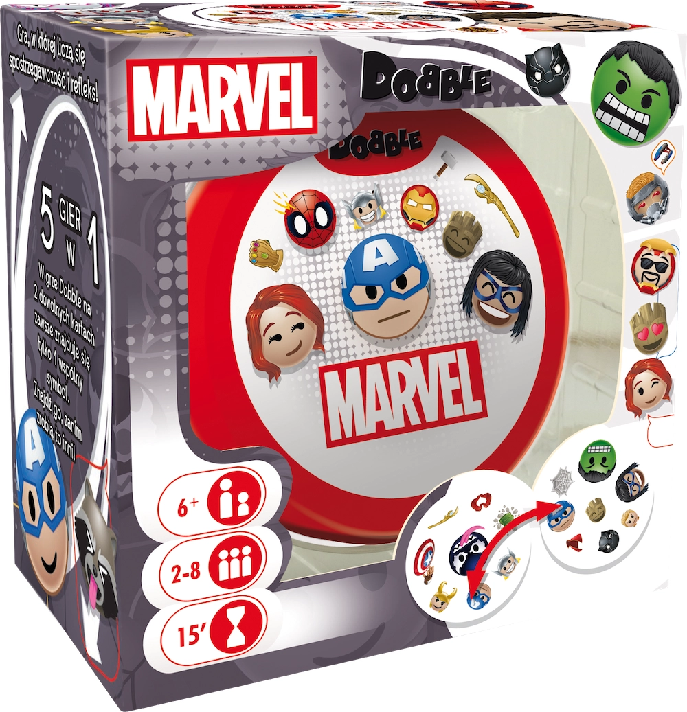 Gra karciana Dobble Marvel Emoji