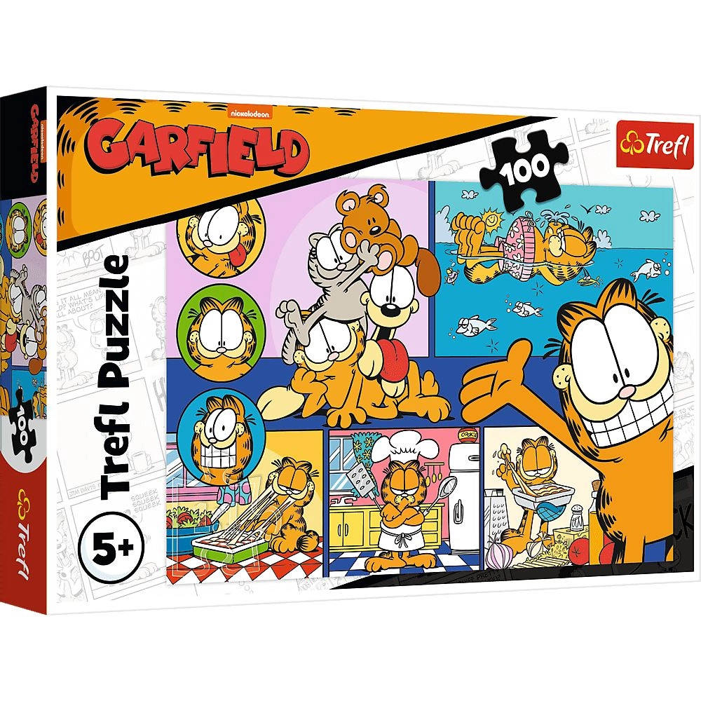 Puzzle Leniwy Garfield 100 elementów