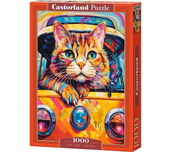 Puzzle Cat Bus Travel 1000 elementów