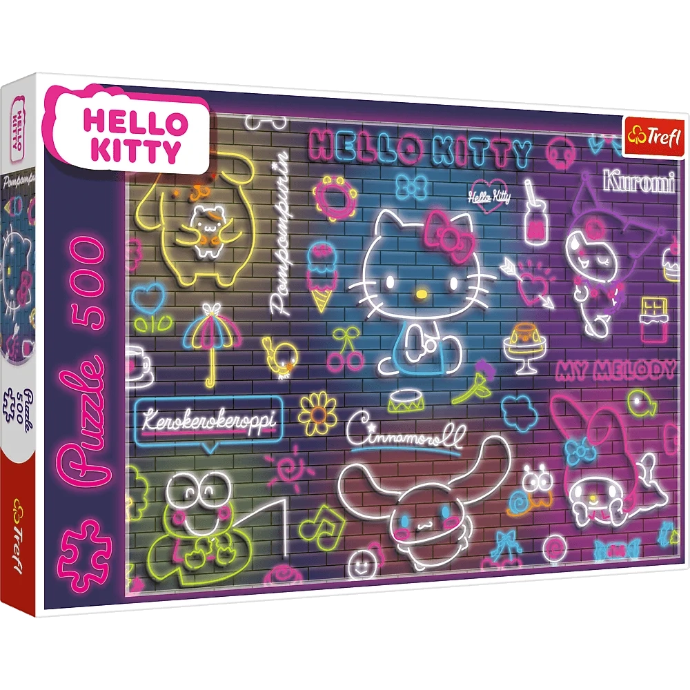 Puzzle Neon Hello Kitty 500 elementów