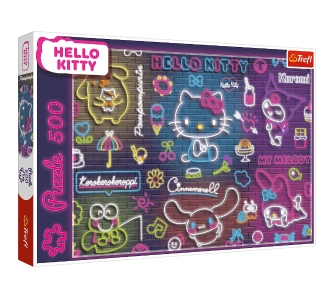 Puzzle Neon Hello Kitty 500 elementów
