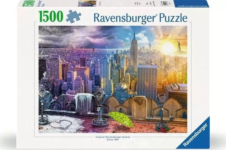 Puzzle Nowy Jork w lecie i zimie 1500 elementów