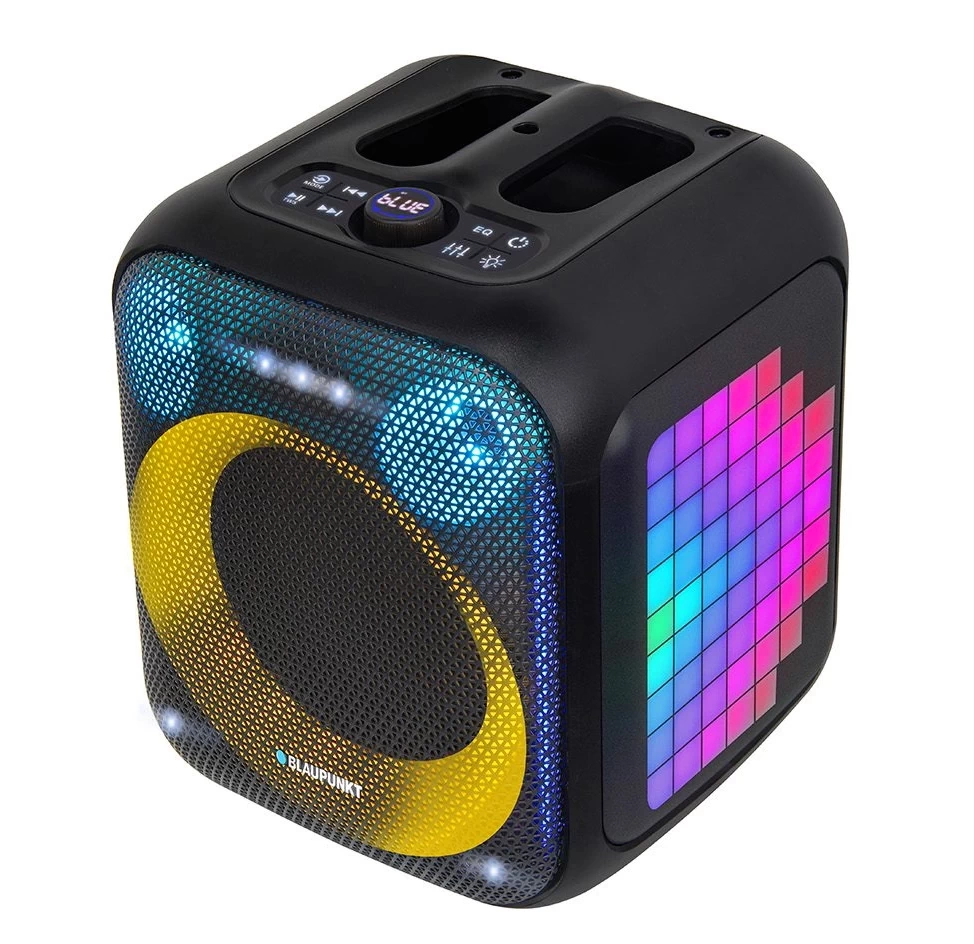 Power Audio Blaupunkt Party Box PB6LED 40W Bluetooth Radio FM Mikrofon Karaoke Czarny