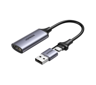 Adapter UGREEN CM489, Karta przechwytywania obrazu 4K 30Hz, USB + USB-C