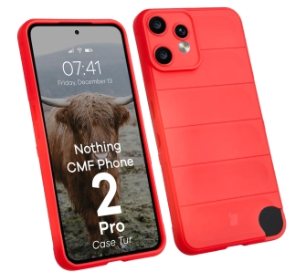 Etui Bizon Tur do Nothing CMF Phone 2 Pro Czerwony