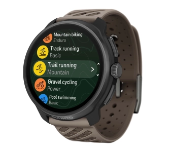 Zegarek sportowy Suunto Race 2 Titanium Trail 49mm GPS Czarno-brązowy