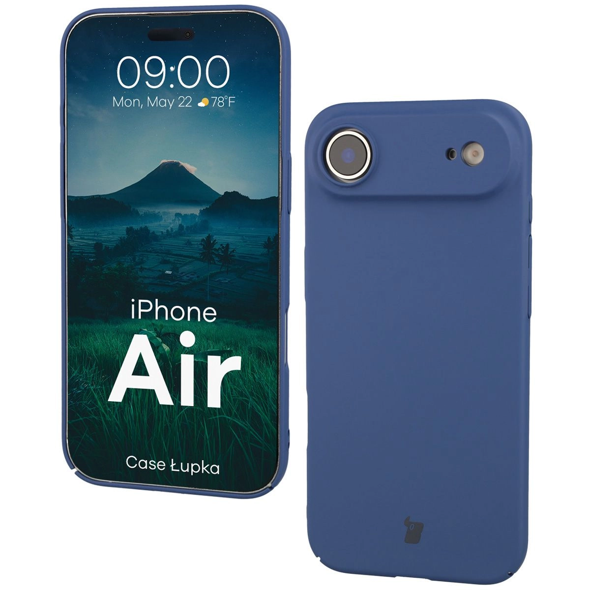 Etui Bizon Łupka do Apple iPhone Air Niebieski