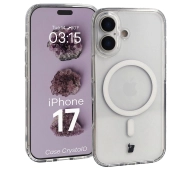 Bizon CrystalO z MagSafe do iPhone 17 Półprzezroczyste z przezroczystą ramką