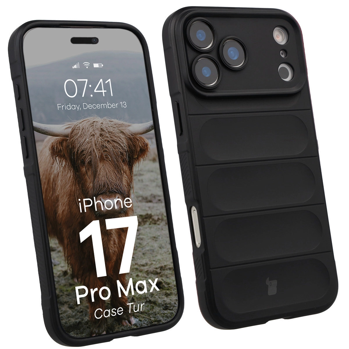 Etui Bizon Tur do Apple iPhone 17 Pro Max Czarny