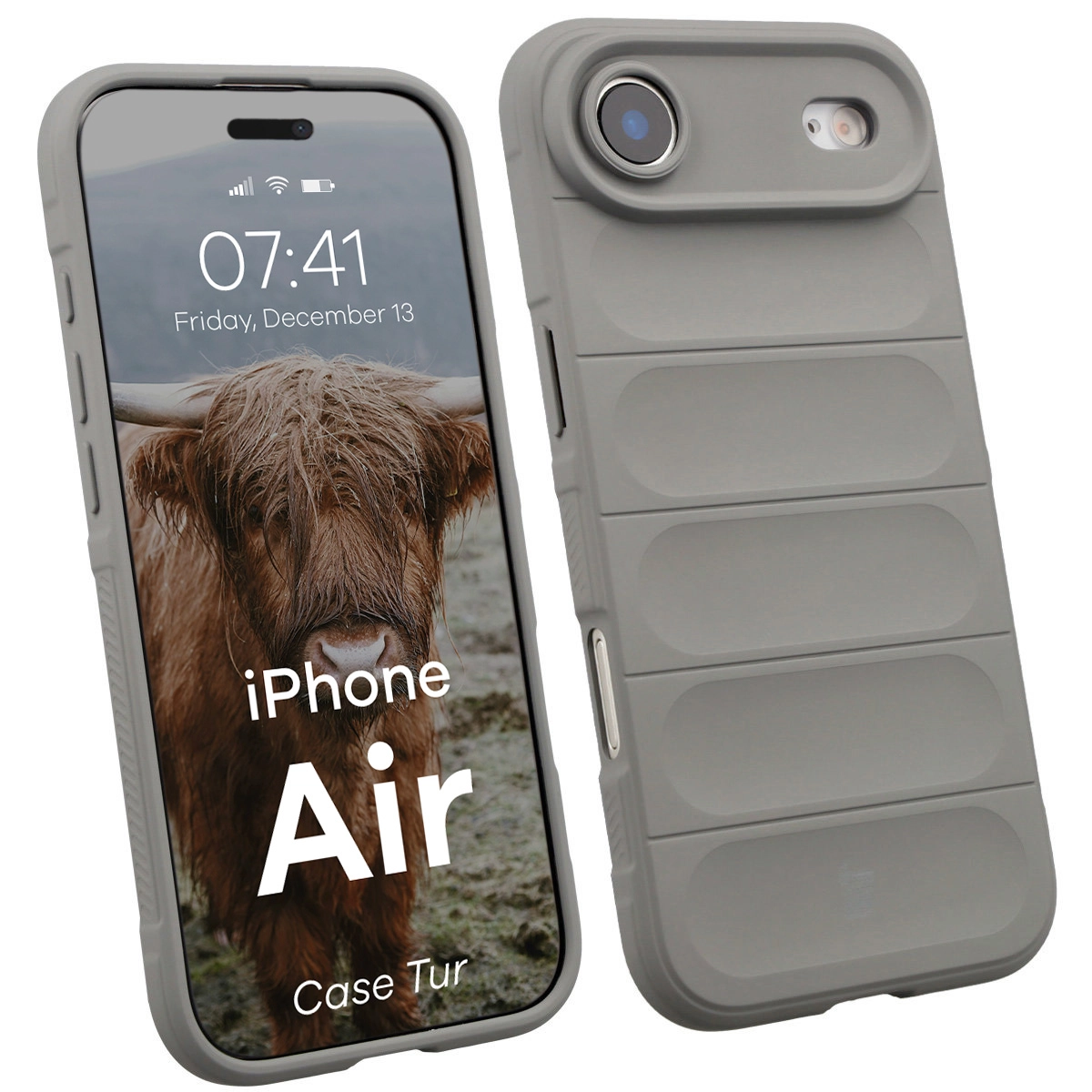 Etui Bizon Tur do Apple iPhone Air Jasnoszary