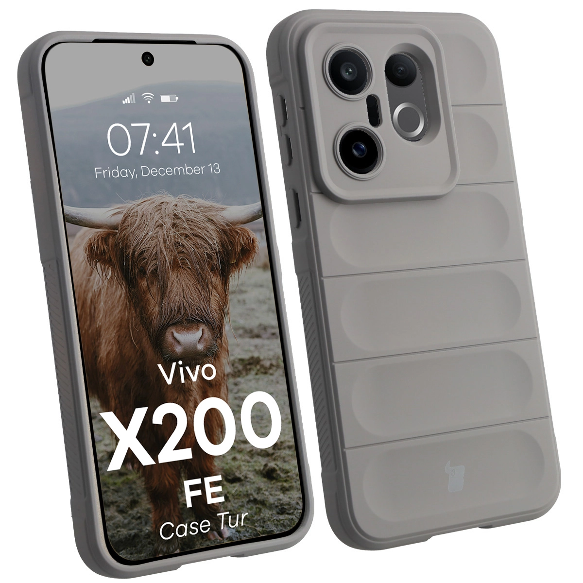 Etui Bizon Tur do vivo X200 FE Szary