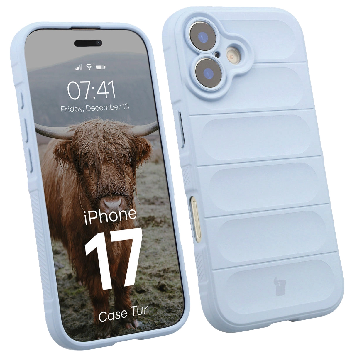 Etui Bizon Tur do Apple iPhone 17 Jasnoniebieski