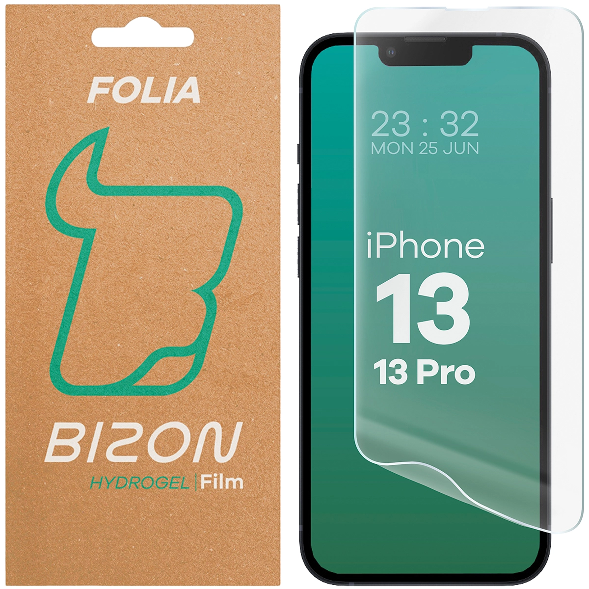 Folia hydrożelowa Bizon na ekran Hydrogel Front do iPhone 13 / 13 Pro 1 sztuka