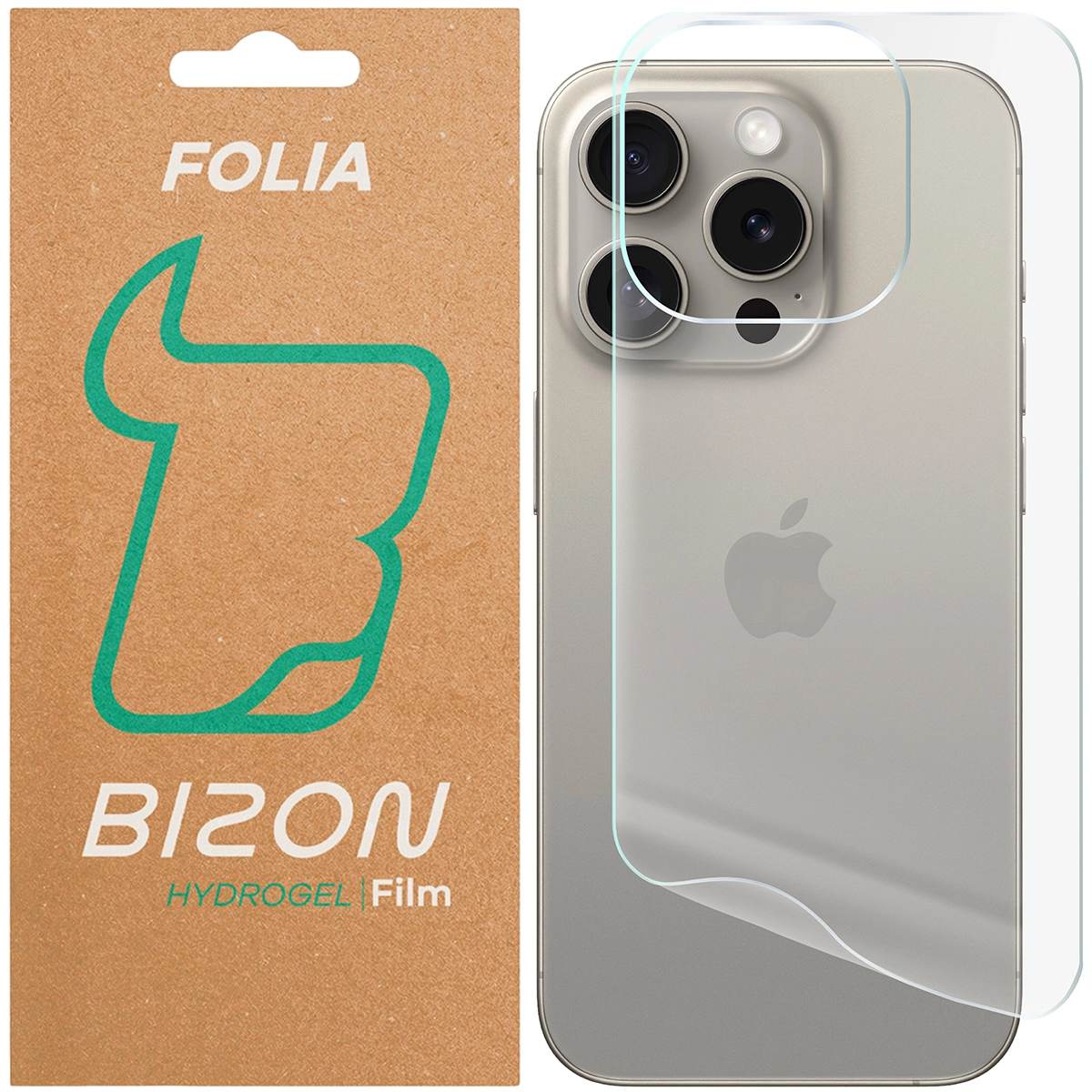 Folia hydrożelowa Bizon na tył Hydrogel Back do iPhone 15 Pro 1 sztuka