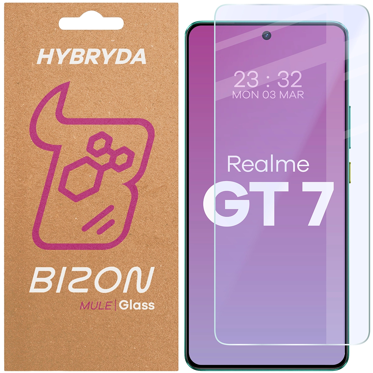 Szkło hybrydowe Bizon Elastyczne Mule do Realme GT 7