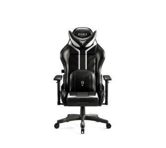 Fotel Diablo Chairs X-Ray 2.0 Small do 90kg Skóra ECO Czarno-biały