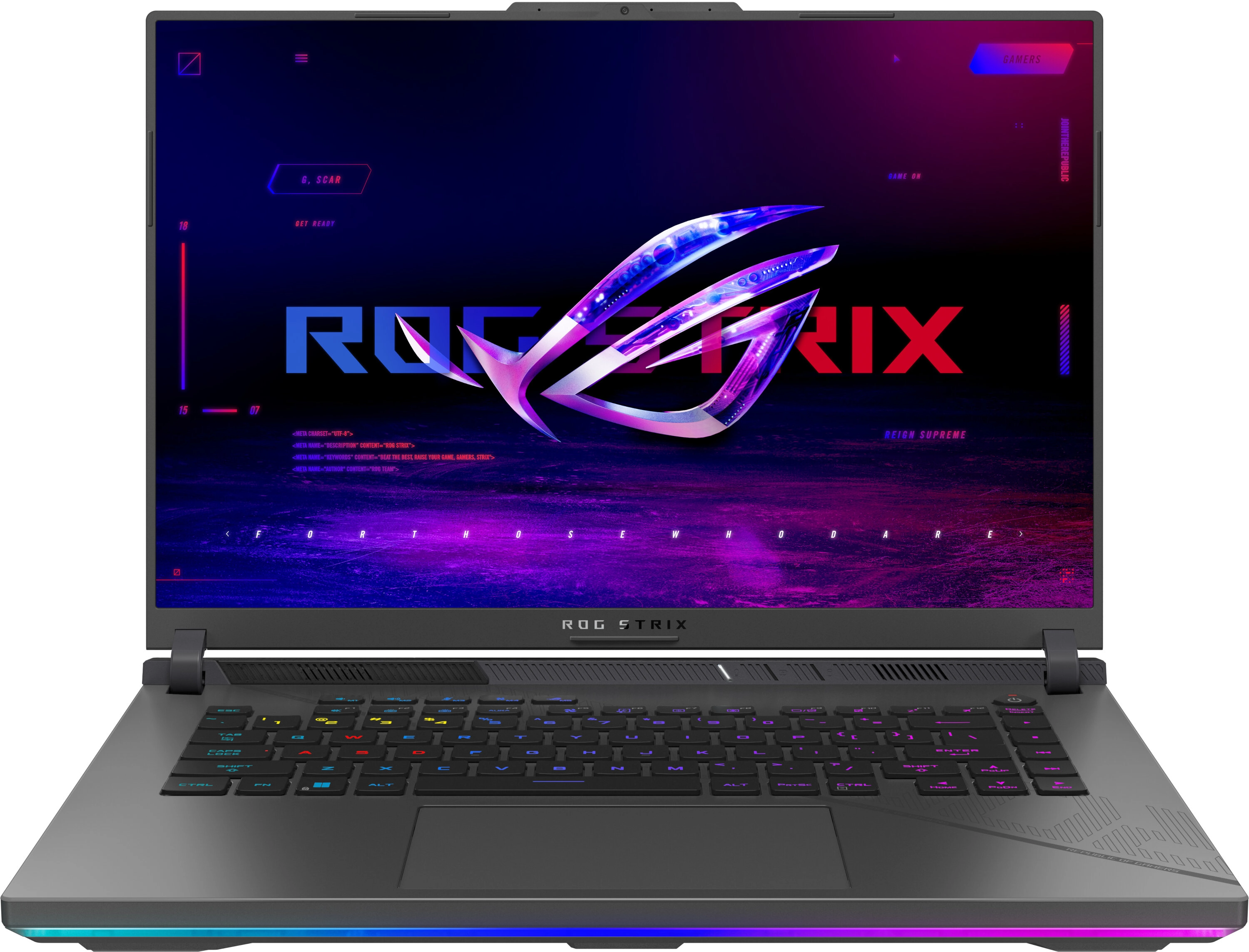 ASUS ROG Strix G16 G614FR-R9322W 16" 240Hz R9 9955HX3D 32GB RAM 2TB Dysk SSD RTX5070Ti DLSS4 Win11 Szary Funkcje AI