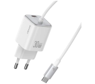 USAMS JC Series CC264 30W GaN Mini Fast Charge 2x USB-C Biały