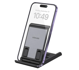 Stojak na telefon USAMS US-ZJ073 składany Czarny
