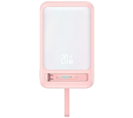 USAMS XM Series Magnetic CD219 10000mAh 20W Różowy