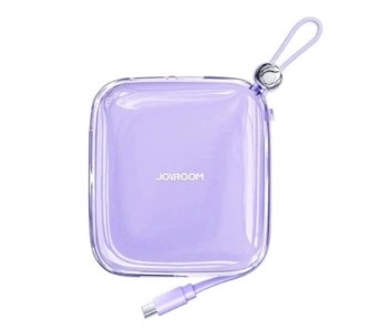 Powerbank Joyroom JR-L005 10000mAh Wbudowany kabel Lightning 12W Fioletowy