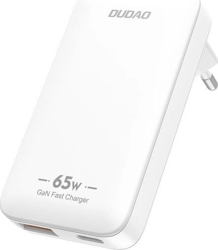 Ładowarka sieciowa Dudao A65Q GaN 65W USB-A USB-C 65W Biały