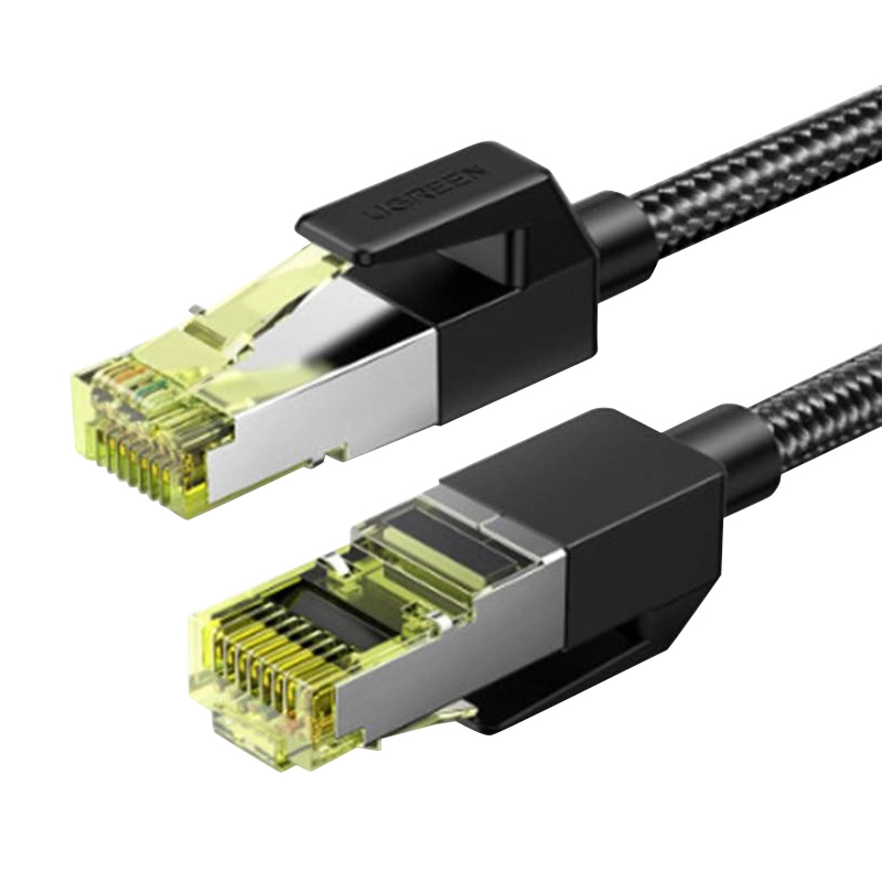 Kabel sieciowy UGREEN NW150 Ethernet RJ45 Cat.7 F/FTP 0,5m Czarny