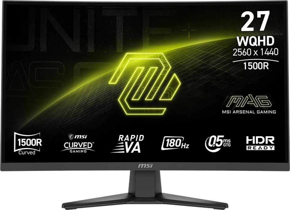 Monitor MSI MAG 275CQF E18 27" 2K Rapid VA 180Hz 0,5ms GTG Zakrzywiony Gamingowy