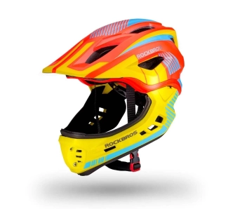 Kask RockBros TT-32SOYB-S S Żółto pomarańczowy