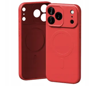 Etui Mercury Semi-Silicone MagSafe do iPhone 17 Pro Max Czerwony