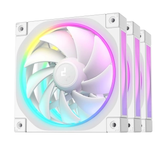 Zestaw wentylatorów DeepCool FL12 RGB 120mm 3szt. Biały
