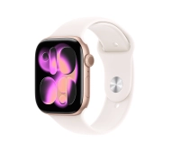 Apple Watch Series 11 GPS 46mm z aluminium Różowe złoto Pasek sportowy Łagodny róż S/M