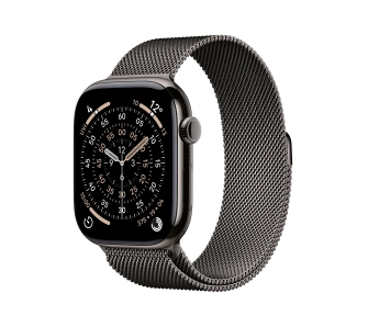 Apple Watch Series 11 GPS + Cellular 46mm Tytan Łupek Bransoleta mediolańska Łupek S/M
