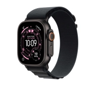 Apple Watch Ultra 3 GPS + Cellular koperta z tytanu Czarna 49mm Opaska Alpine Czarna Rozmiar S